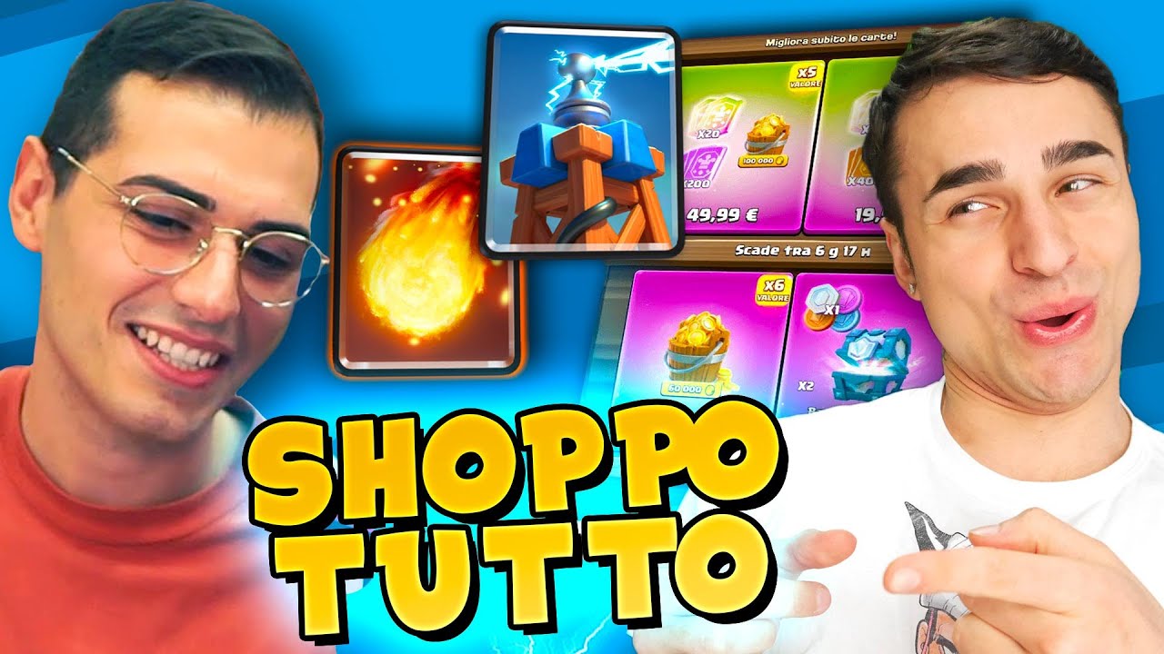GRAX MI FA SHOPPARE TUTTO e MAXIAMO IL MIO DECK su CLASH ROYALE!