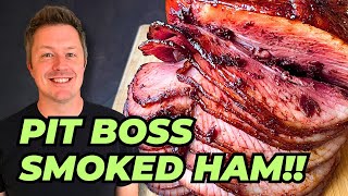 Double Smoked Ham with Cherry Fig Glaze on a Pit Boss | Pellet Grill Smoked Ham