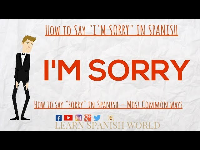 How do you say Sorry in Spanish? 7 Genuine Ways to Apologize