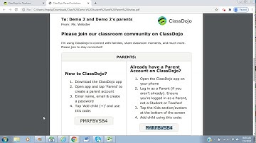 Class Dojo - How to Create a Family Account
