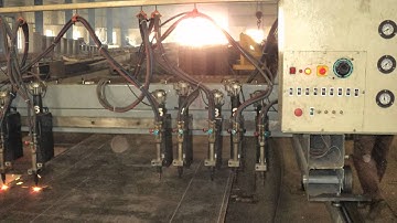Multi torch Gas cutting- Mech-X CNC machine