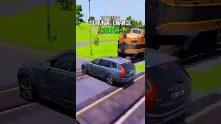 Would You Survive a Side Impact Crash From a Train? BeamNG.drive#shorts #beamngdrive#gtav