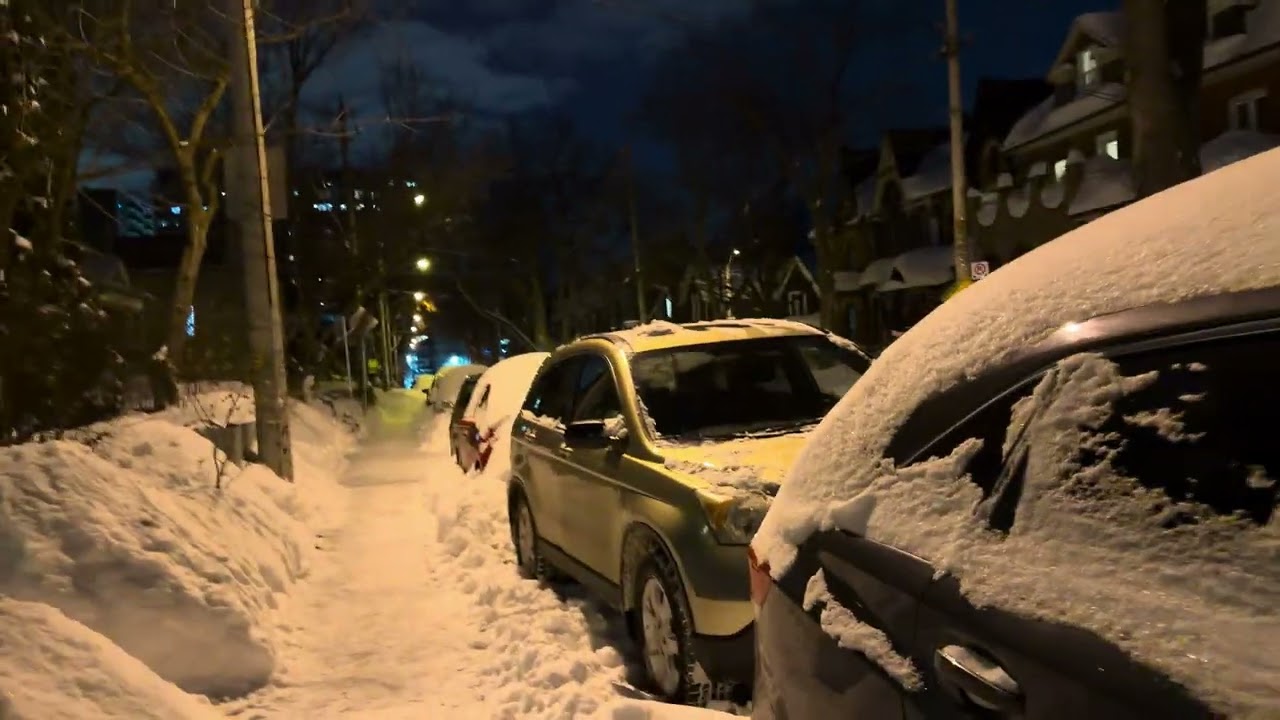 Condition after heavy snowfall in Canada 🇨🇦❄️ 