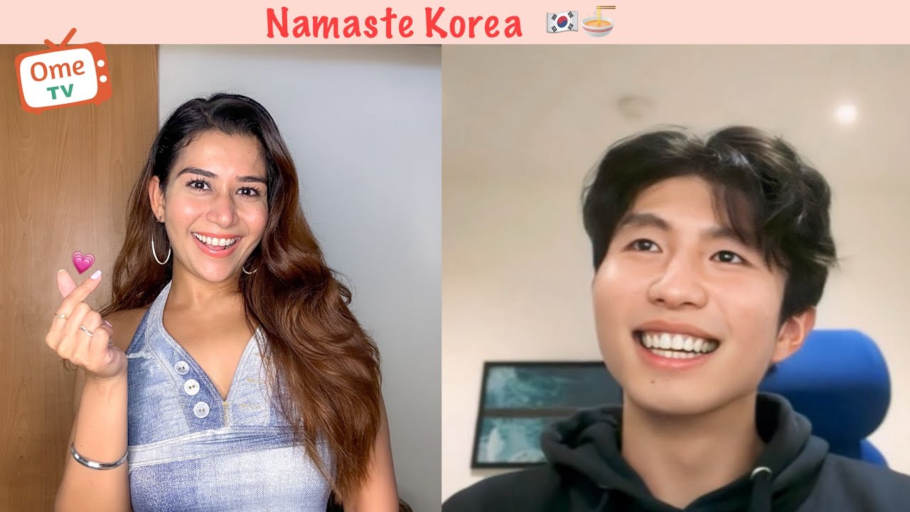 Talking with Koreans on Ome Tv 😍 | Indian girl on Omegle