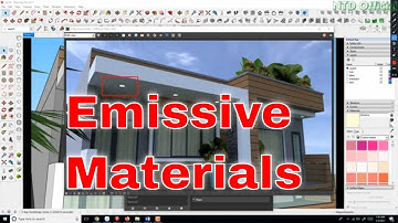 SketchUp tutorials | How to create emissive material by Vray 3.4 SketchUp?