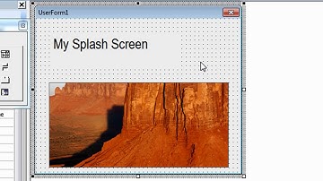 Create a splash screen in Excel with a small amount of VBA