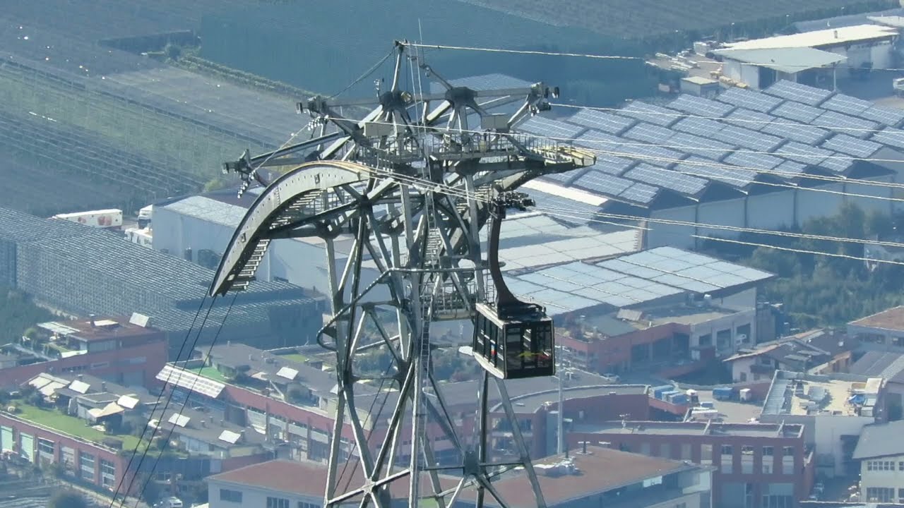 Seilbahn Burgstall - Vöran DEU - Wie eine Seilbahn gebaut ist