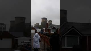 Ferrybridge cooling towers blown up.  13 October 2019