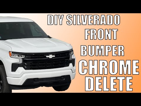 2022–2024 Silverado chrome delete / black-out overlay install