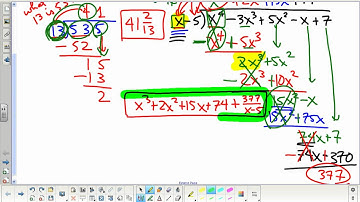 SanfordFlipMath PreCalculus 2.4A Polynomial Division