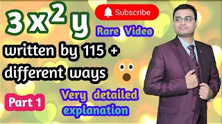 🥰 Class 8 Maths 🥰 3x^2y written by 115 + different ways 🥰 Part 1 🥰 #viral #trending #yt #creative 🥰