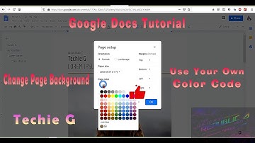 How to Change the Page Color in Google Docs