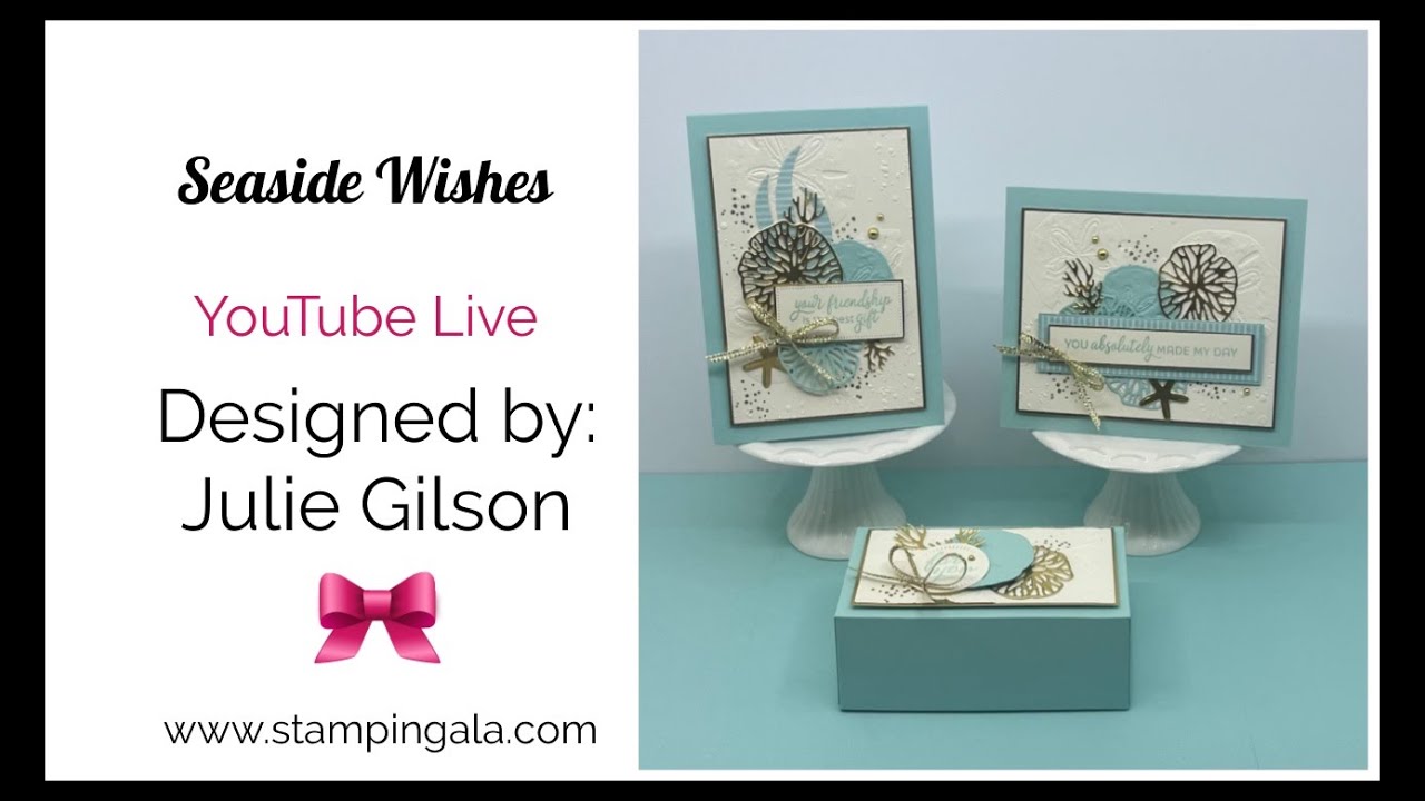 Creating Stunning Greeting Cards and a Treat Box Using Die Cuts and Gold Embossing Powder