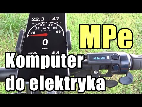MPe (V5) - komputer pokładowy do elektryka - prezentacja / Electric bike watt meter presentation
