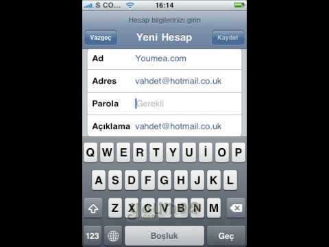 iPhone Hotmail Ayarları