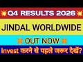 Jindal Worldwide Q4 Results 🔴 Jindal Worldwide Results Today 🔴 Jindal Worldwide Share Latest News