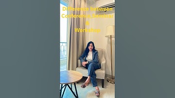 Difference between Conference, Workshop and Seminar.  #conference #jnu #workshop #seminar