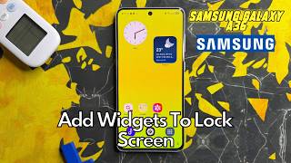 How To Add Widgets To Lock Screen Of Samsung Galaxy A36 screenshot 5