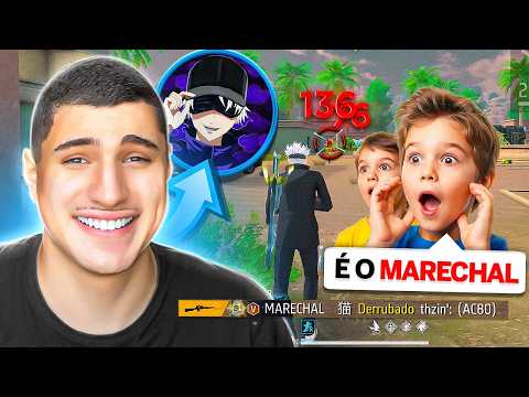 I pretended to be the Marshal and impressed the random players! Free Fire Mobile