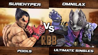 Rex Baron 45 Pools - SureHyper (Kazuya) Vs. Omnilax (Wolf) Smash Ultimate - SSBU