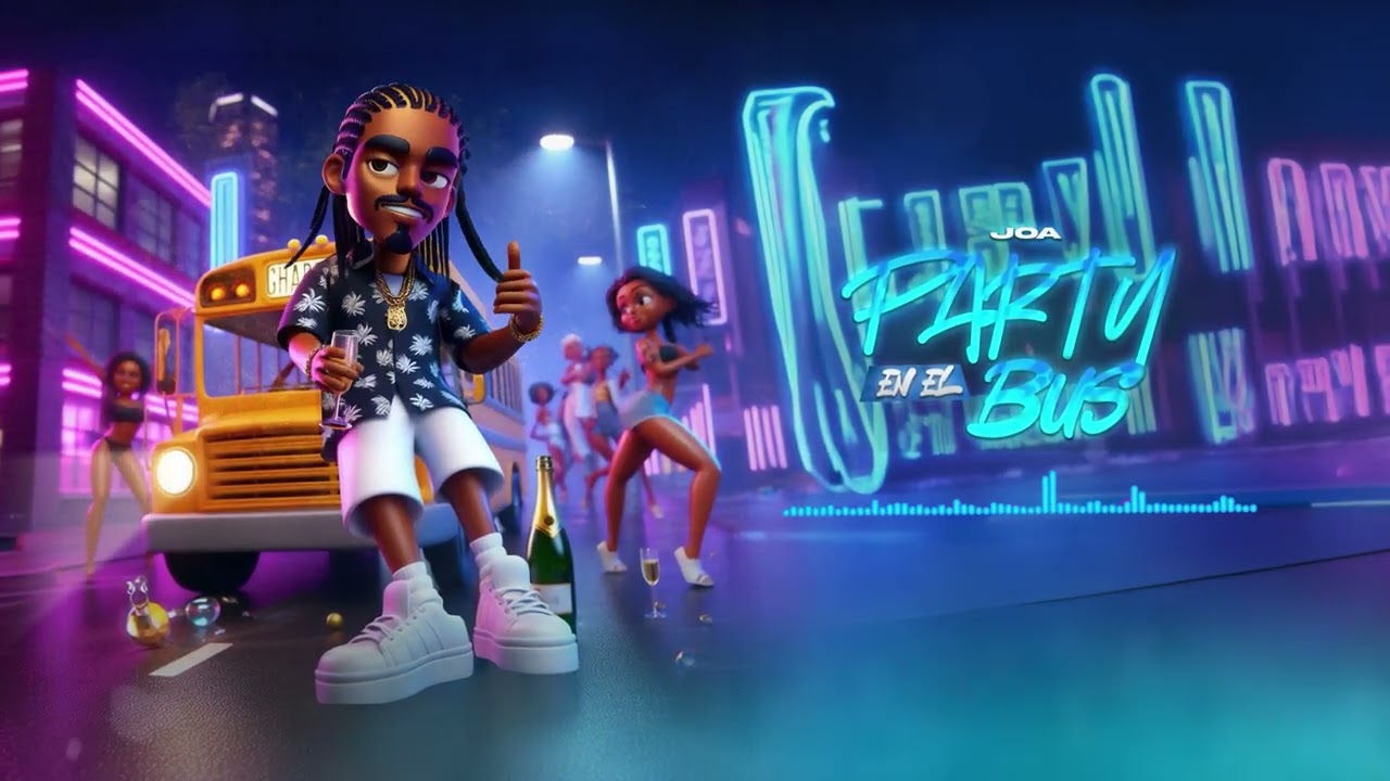 Party En El Bus - Joa - (Visualizer) adlı videoyu YouTube'da izle