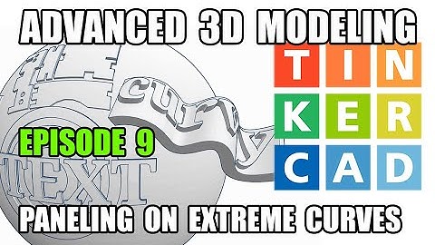 TINKERCAD Ep. 9 Creating paneling on COMPOUND CUSTOM CURVATURES