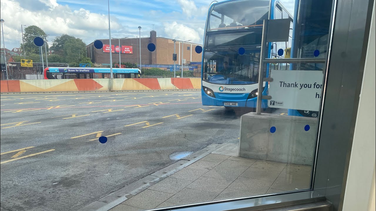 Bus 27 full route from Wombwell to Barnsley. 15589 GX10 HAE