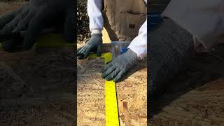 Framing Square Semi-Circle Arch Layout #youtubeshorts #carpentry #carpenter #construction