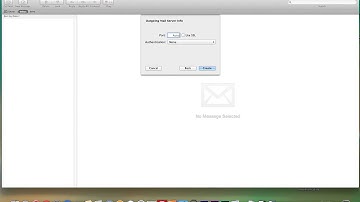 Setup Pop Mail on Mac OSX