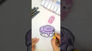 🥯🥐🥮🍩🍪 #drawing #coloringadventure #art #asmr #coloring #painting #easydrawing #satisfying