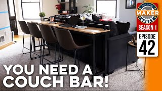 I didn't know I NEEDED THIS! DIY Couch Bar for eating while you watch TV!