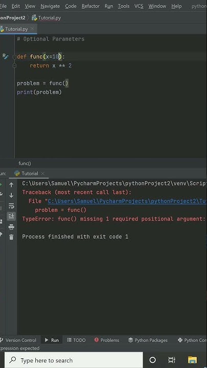 Python Optional Parameters #pythonforbeginners #pythonprogramming # ...