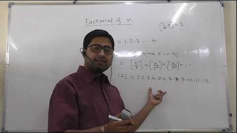 ""EXPONENT OF PRIME P IN N FACTORIAL"  FOR  11 N 12 MATH GATE  BY BASANT SIR