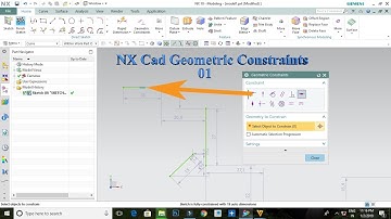 Nx Cad Sketch Geometric Constraints Tutorial 1 | Tamil |