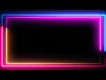 Gambar cover Neon Lighting Frame | Glowing Border | NEON Border | Animated Loop | Trending Frame Free Template
