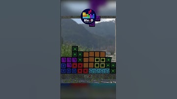 TETRIS FIELD #shorts  #blender #tetris #puzzle #softbody #alphabetlore #alphabet #abcde