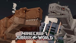 【Minecraft】Jurassic World | T-Rex vs Indominus Rex| Fight Scene Resimi