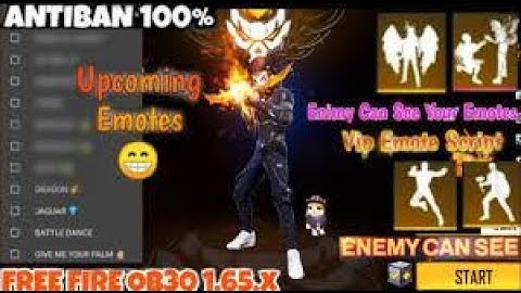 Free Fire GG Emote Script Visible All 🛡️| Free Fire Emote Script 🔥| GG Emote Script Visible Enemy