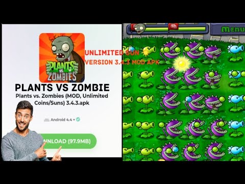 Plants vs Zombies MOD APK v3.4.4 (Menu/Unlimited money/One hit