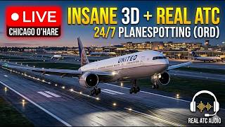 3D LIVE! CHICAGO O'HARE AIRPORT | ATC & Flight Tracking | 29/7 Aviation Hub(23/6/2026)