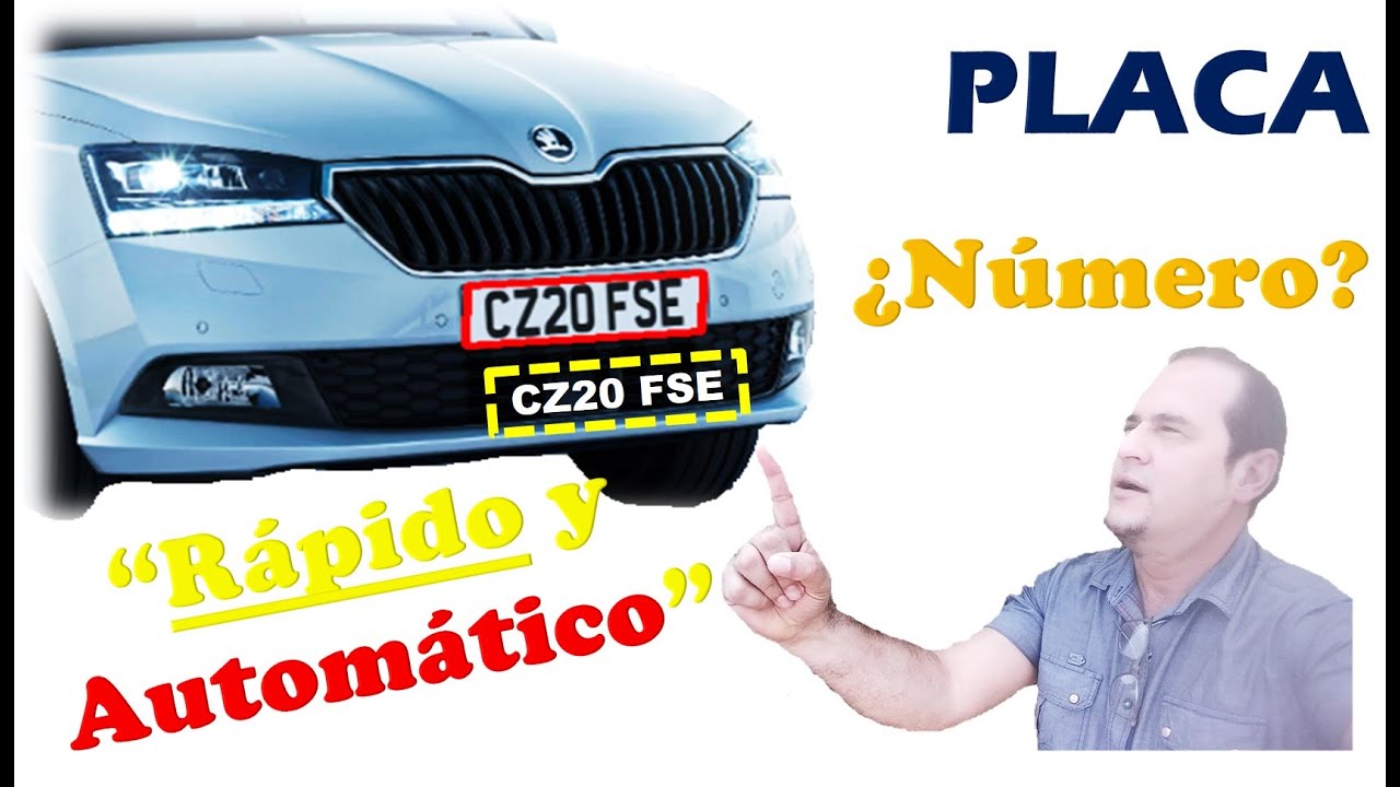 APRENDE Reconocimiento de PLACAS "MUY FACIL"  |  PYTHON