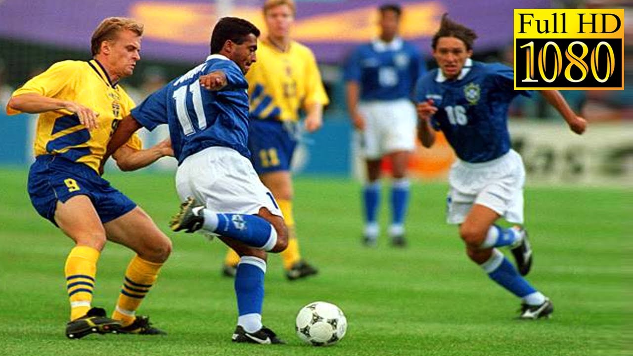 Brazil 1-1 Sweden World Cup 1994 | Full highlight -1080p HD | Romário