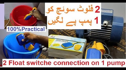 Double Float Switch wiring Installation for Water Tank | connection & demo | in Urdu/Hindi