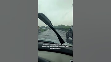 Stop Using Hazard Lights in Rain! | Driving Safety Tip #youtubeshorts #shorts