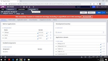 Merge Branch in Pega