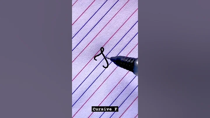 How to Write ‘F’ in Cursive Writing #shorts #short #viral #cursive #handwriting #fyp #youtubeshorts