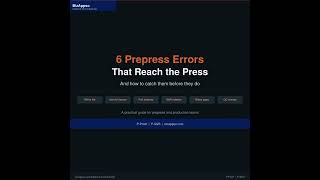 6 Prepress Errors That Reach the Press — And How to Catch Them | BizAppso P-Series