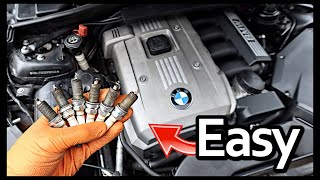 BMW N52 SPARK PLUGS REPLACEMENT *THE EASY WAY*