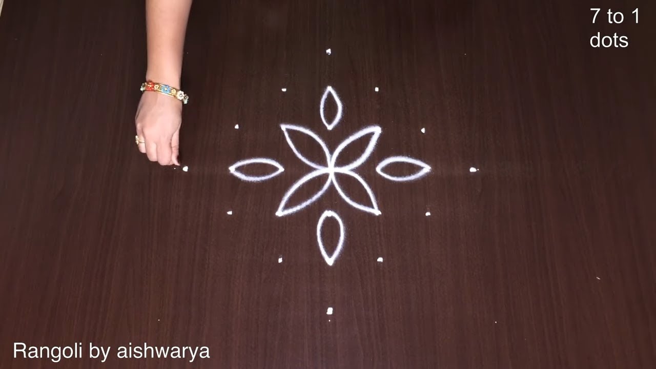 Draw This 7×1 Kolam