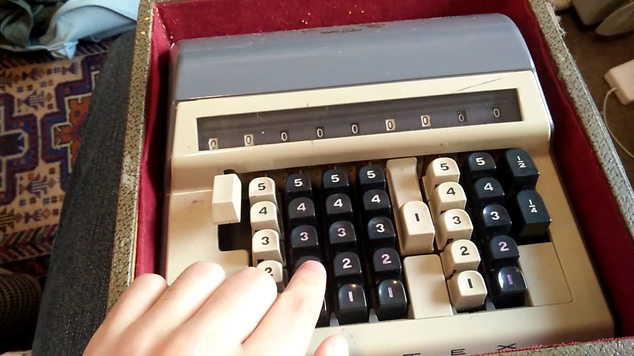CONTEX-B adding machine - YouTube